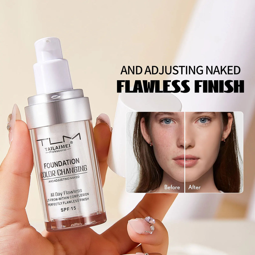 TLM Color-Changing Liquid Foundation & Concealer 30ml Liquid Foundation Qst