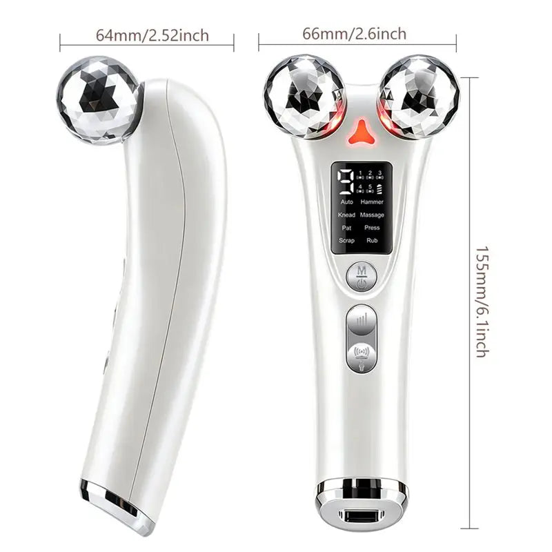 B15C Facial Roller Massager – EMS, Red Light & Vibration Facial Roller Massager Qst