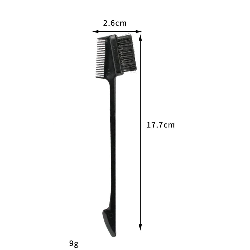 6-Pack 3-in-1 Hair Edge Brush & Double-Sided Comb Set Hair Edge Brush Set Qst
