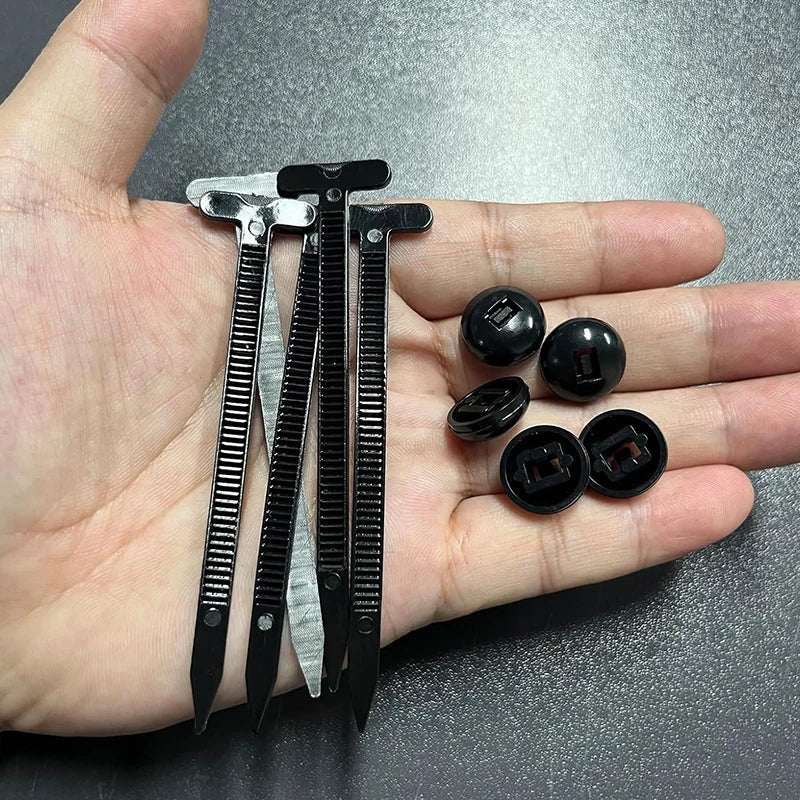 1000-Pack Nylon Auto Fastener Buckle Clips – Car Panel Ties Auto Fastener Clips Qme