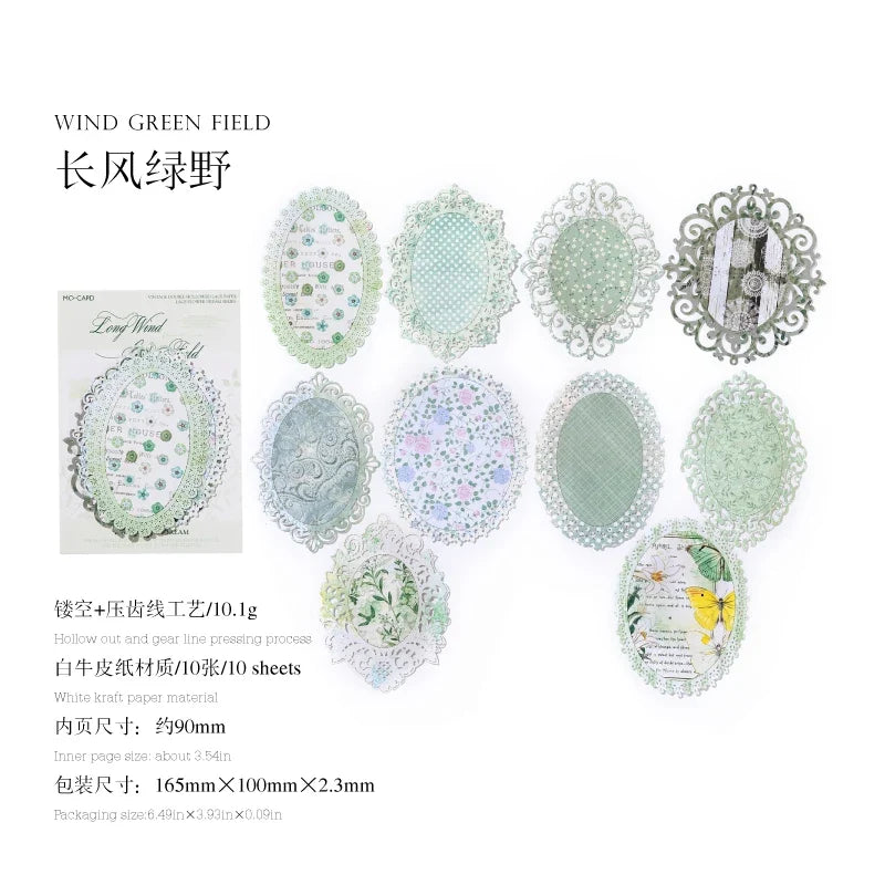 Hollow Lace Paper Sheets for Scrapbooking & DIY Diary Albums Decorative Craft Paper Qme F6