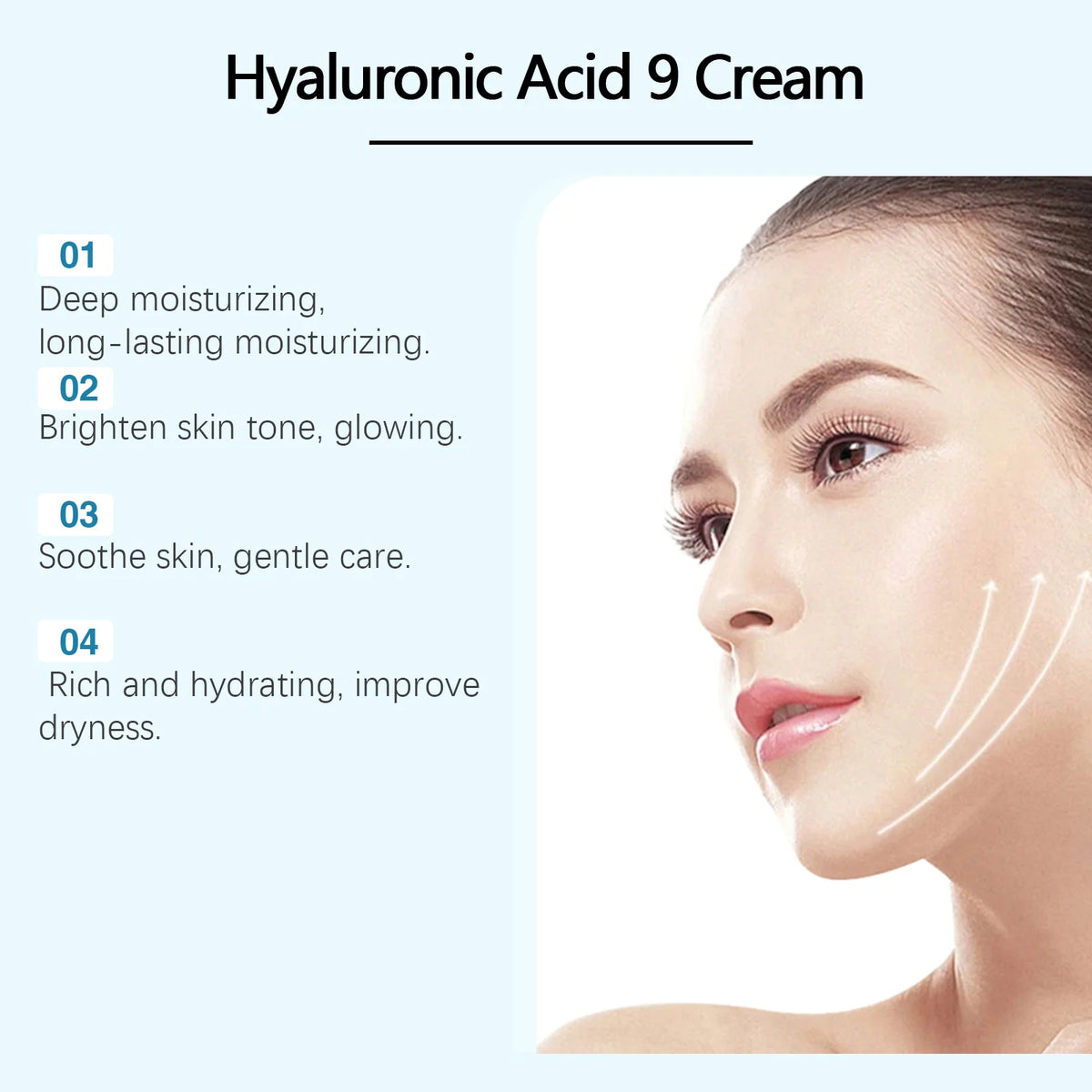 Hoygi Hyaluronic Acid Face Cream – Deep Moisture & Barrier Face Moisturizer Cream Qst