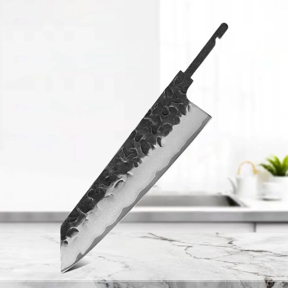 DASHWAY 6" Bunka Kiritsuke Knife Blank Blade – DIY Full Tang Knife Blank Blade Qst