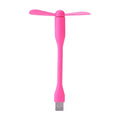 Mini USB Flexible Fan for Laptop, Power Bank & AC Charger USB Mini Fan Qme pink