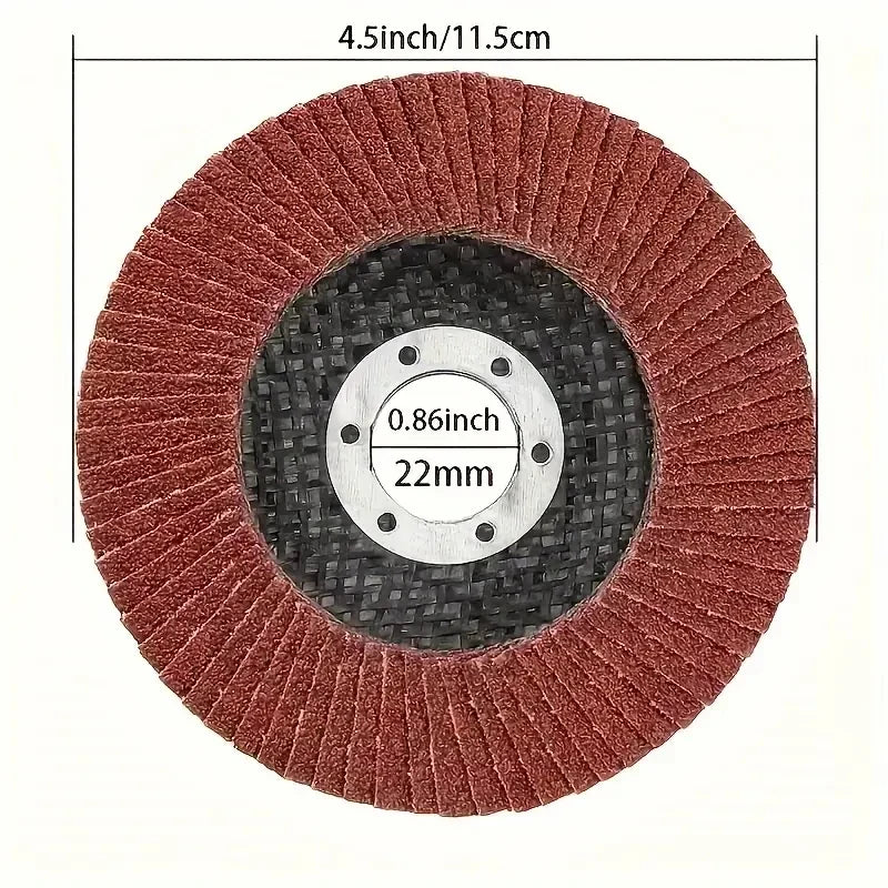 Zirconia Wing Blade Flap Disc 40-120 Grit 7/8" Grinding Wheel Flap Grinding Disc Qme