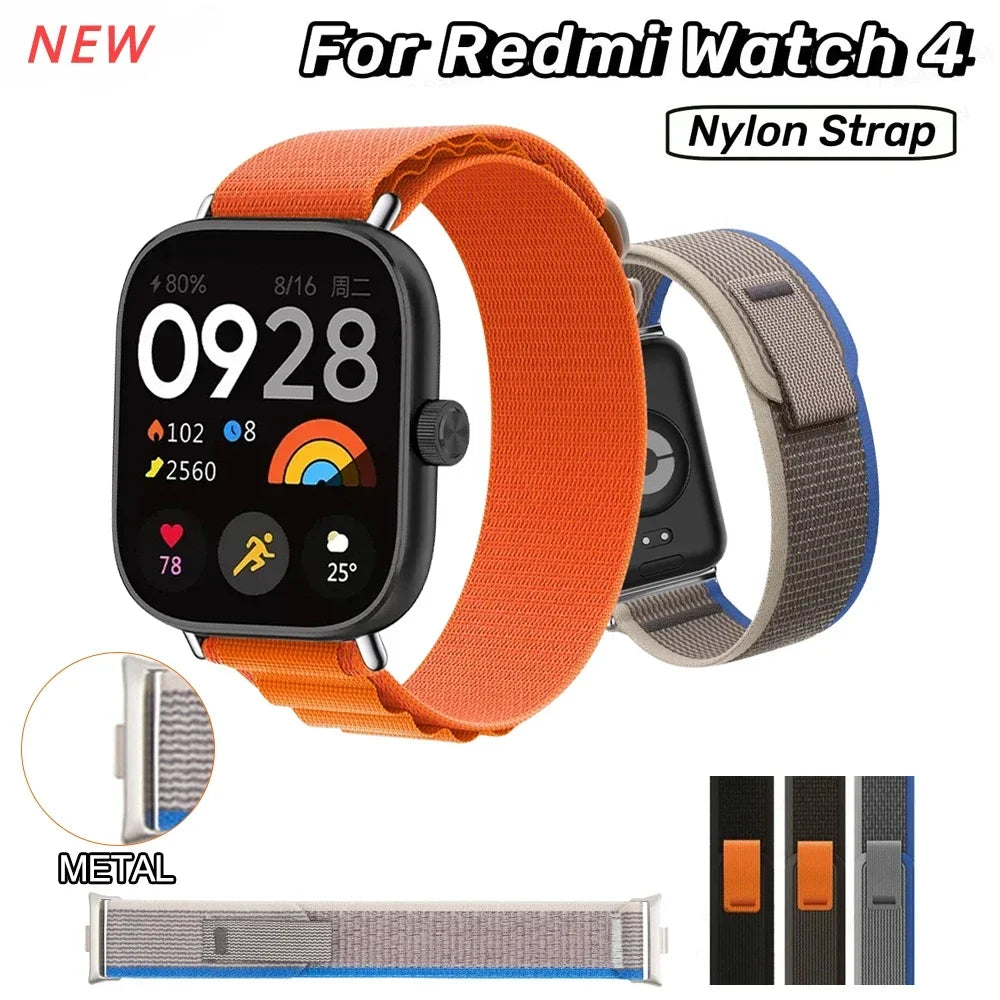 Xiaomi Redmi Watch 4 Nylon Loop Band – Adjustable Elastic Strap Smartwatch Band Qme