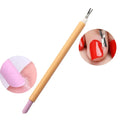 Double-Head Cuticle Trimmer Pusher & Nipper | Nail Care Tool Cuticle Trimmer Tool Qme orange