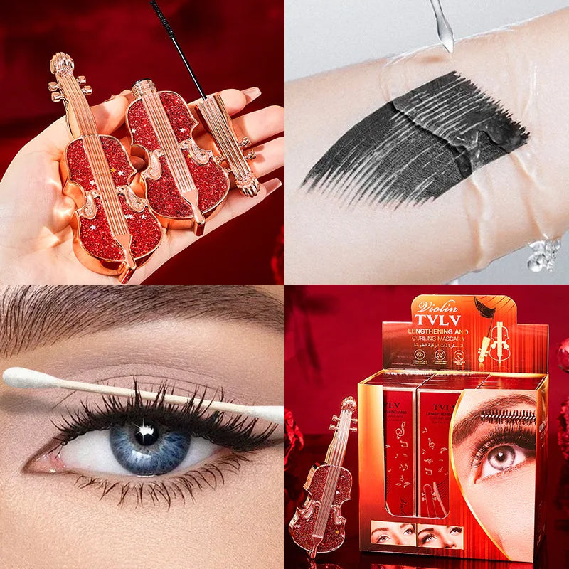 Violin Mascara – Lengthening, Volumizing & Waterproof Black Waterproof Mascara Qme