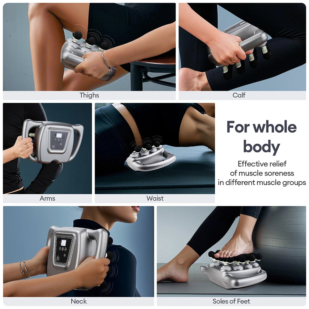 24-Head Fascia Gun – 99 Levels Full Body Massage Gun Fascia Massage Gun Qst