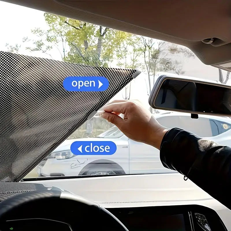 Portable Retractable Roller Shade with Suction Cups – Car & Home Car Window Shade Qme