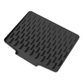Silicone Kitchen Drain Mat – Anti-Slip Heat-Resistant Drying Pad Kitchen Drain Mat Qst black