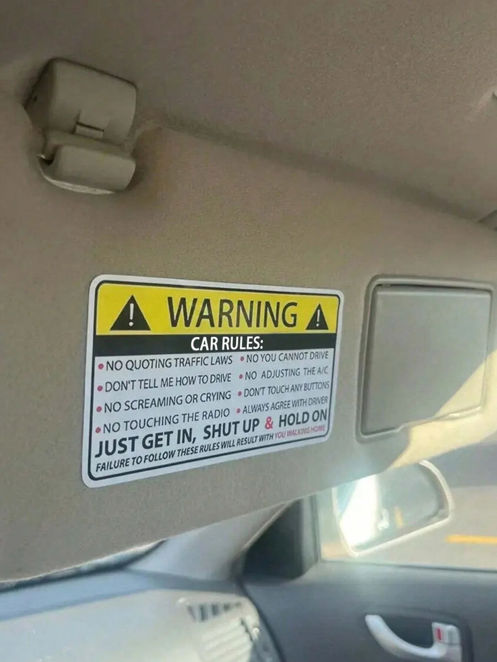 Car Safety Warning Stickers – Waterproof PVC Vinyl Decals Car Vinyl Decals Qme