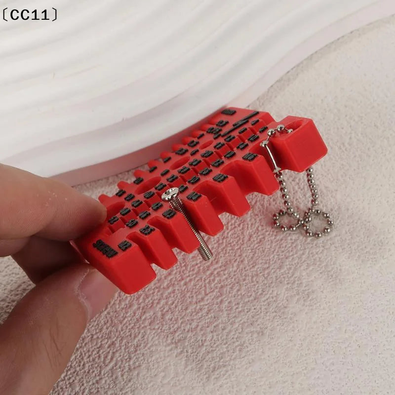 Portable Thread Checker & Screw Gauge – 3D Printed PLA Tool Thread & Screw Gauge Qme