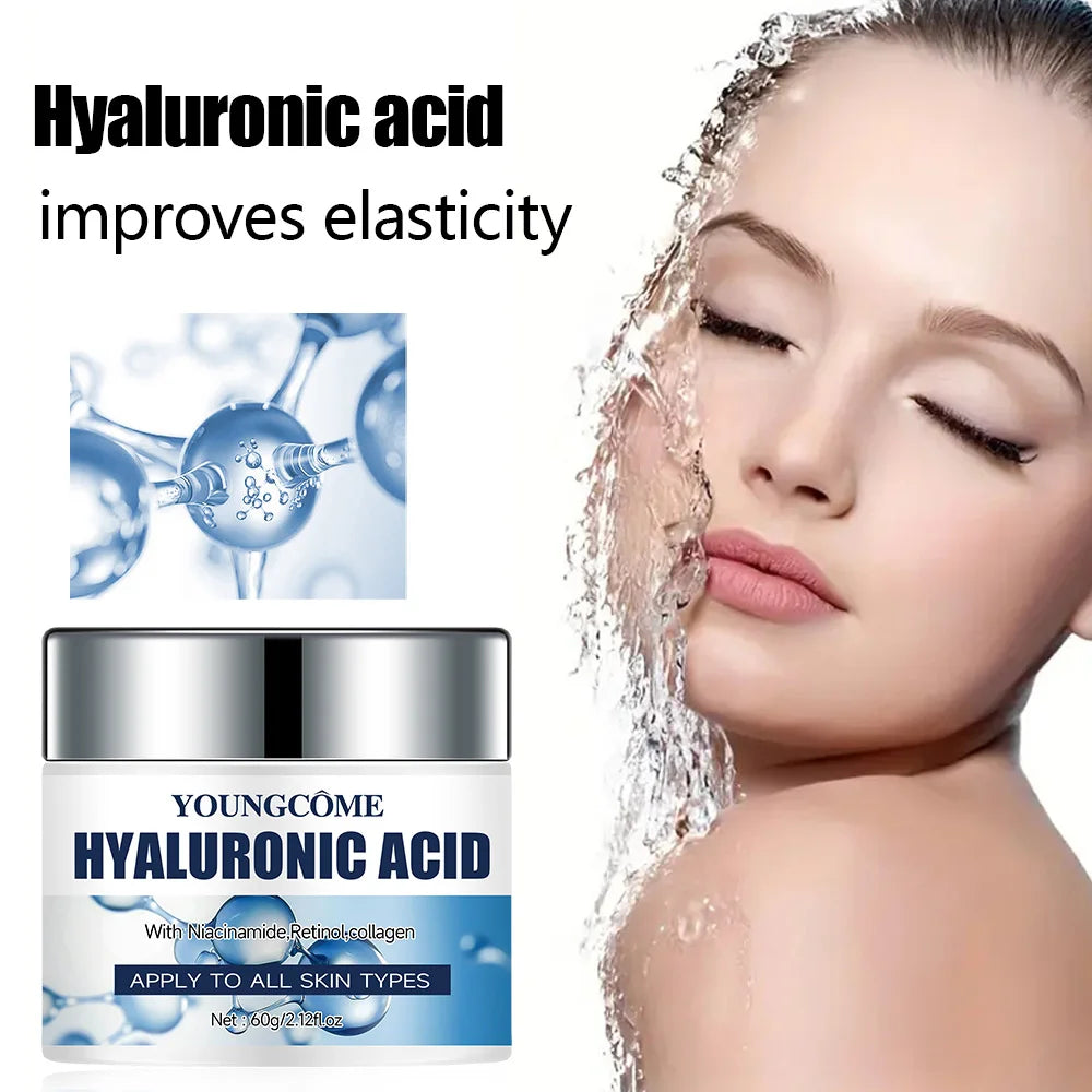 YOUNGCOME Hyaluronic Acid Collagen Face Cream – Moisturizing Face Moisturizer Cream Qst