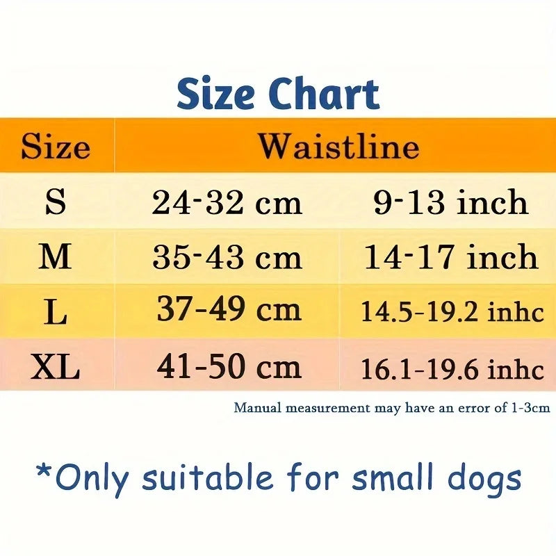 Breathable Adjustable Female Dog Diapers + 3 Replacement Pads Female Dog Diapers Qme