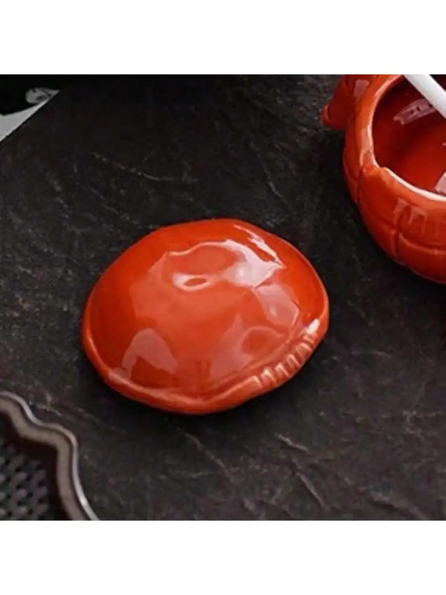 Crab-Shaped Ceramic Ashtray with Lid | Cute Home & Office Decor Ceramic Ashtray Qme
