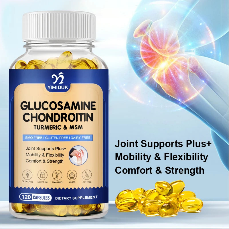 YIMIDUK Glucosamine Chondroitin MSM Supplement | Joint Mobility Joint Supplement Qst