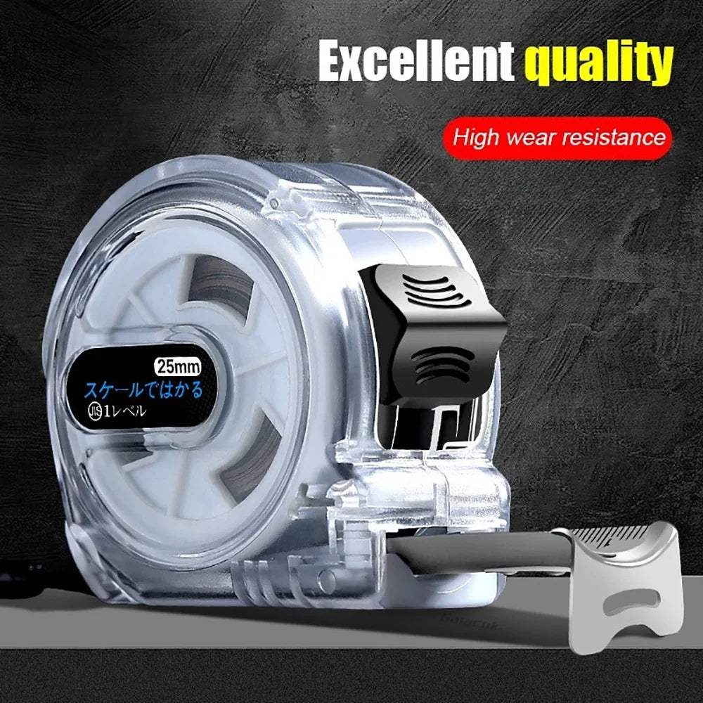 Steel Tape Measure 3–10M | High-Precision Retractable Tool Steel Tape Measure Qme