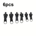 Universal Zipper Repair Kit – 6 pcs Metal Replacement Sliders Zipper Repair Kit Qme 6pcs