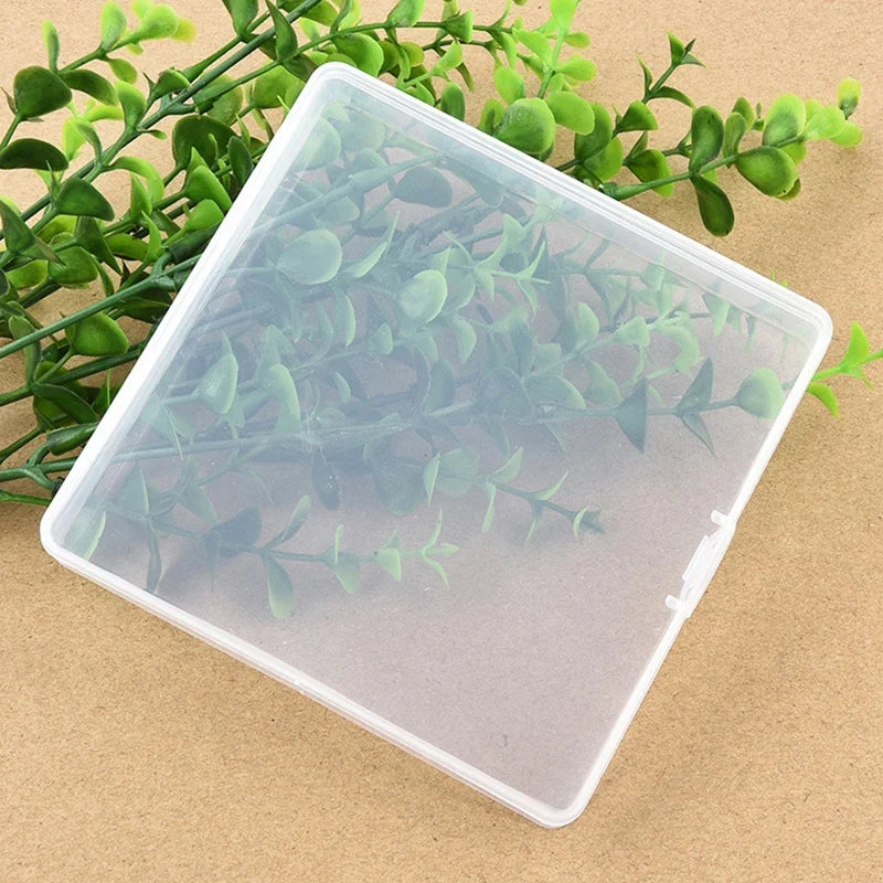 Square Transparent Plastic Storage Box – Dustproof Stackable Plastic Storage Box Qme