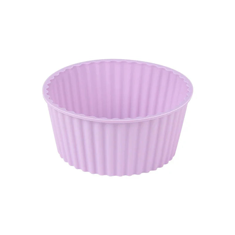 Silicone Muffin & Cupcake Baking Mold – Non-Stick Bagel Pan Silicone Baking Mold Qme Purple