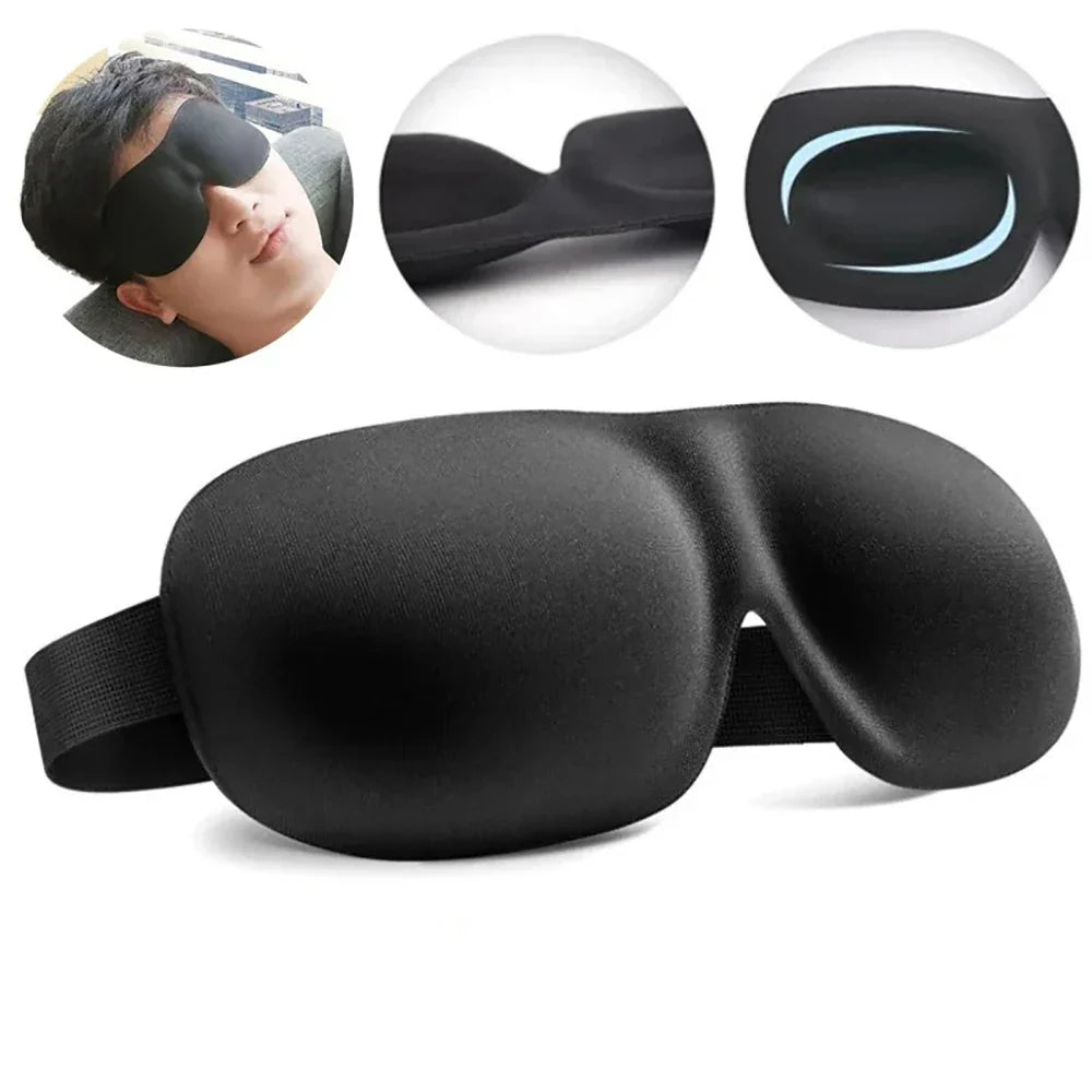 3D Memory Foam Sleep Eye Mask – Blackout & Breathable Sleep Eye Mask Qme