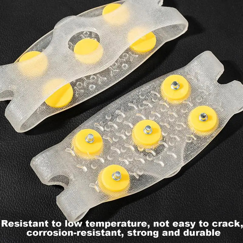 5-Stud TPE Ice Cleats & Snow Traction Grips for Shoes Ice Traction Cleats Qst