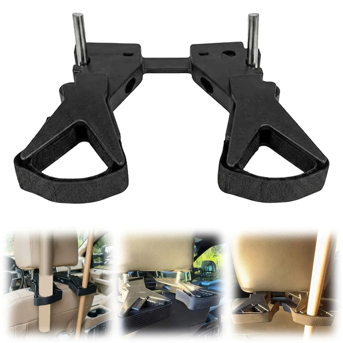 Vehicle Seat Back Rifle Holder – Adjustable Gun Organizer Vehicle Gun Holder Qme