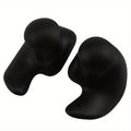 Waterproof Silicone Swimming Earplugs – 1 Pair, 4 Colors Swimming Earplugs Qme Black