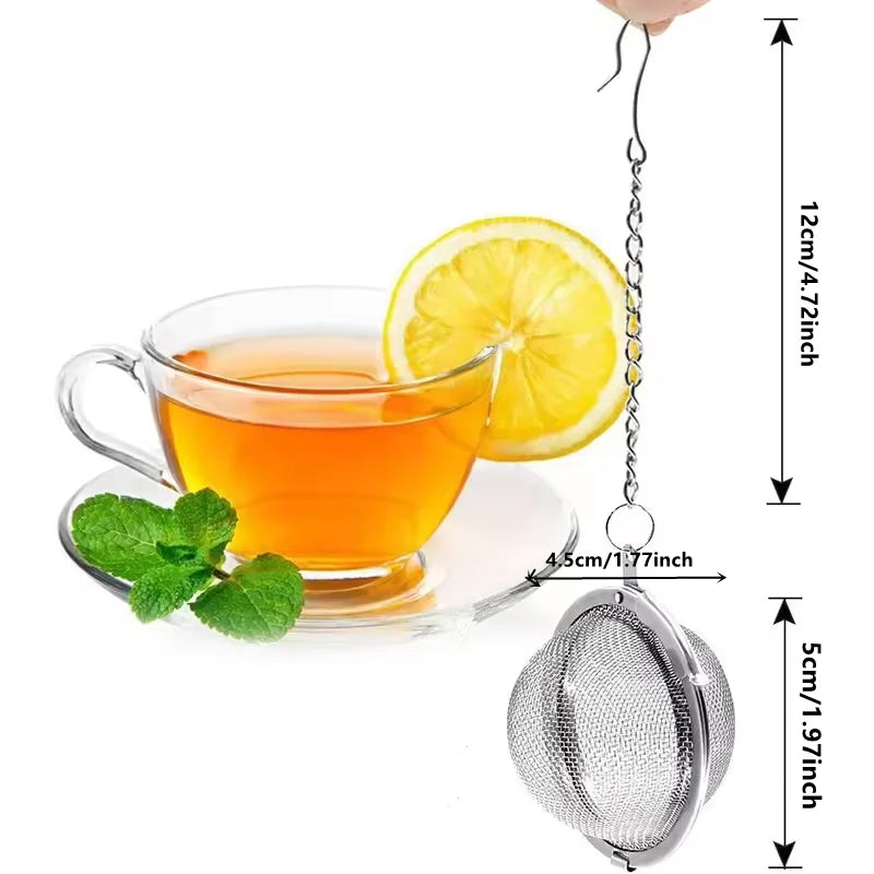 Stainless Steel Mesh Tea Ball Infuser & Spice Strainer Tea Ball Infuser Qme