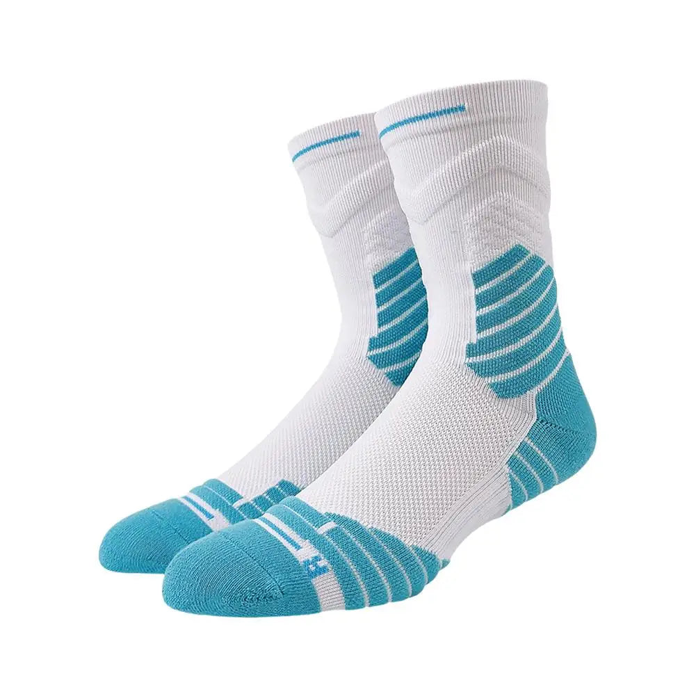 Men's Basketball Terry Sole Athletic Sports Socks – Non-Slip Athletic Sports Socks Qme