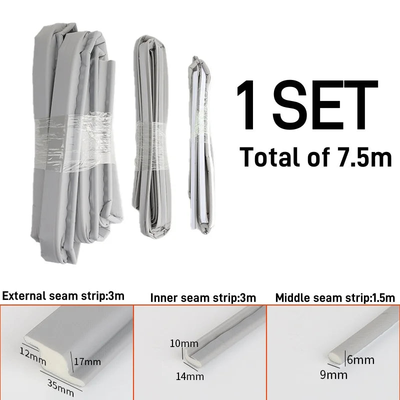 Z-Shape Window & Door Sealing Strip – Windproof & Soundproof Window Door Sealing Strip Qme 1set