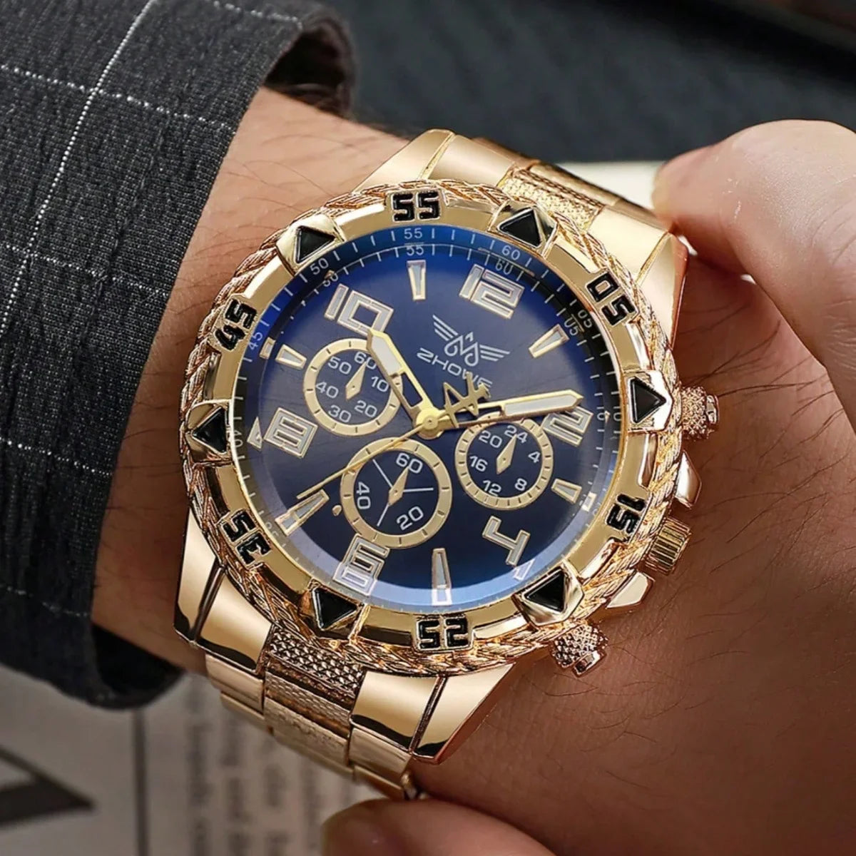 Men's Stainless Steel Business Quartz Watch | Elegant Gift Men's Quartz Watch Qme