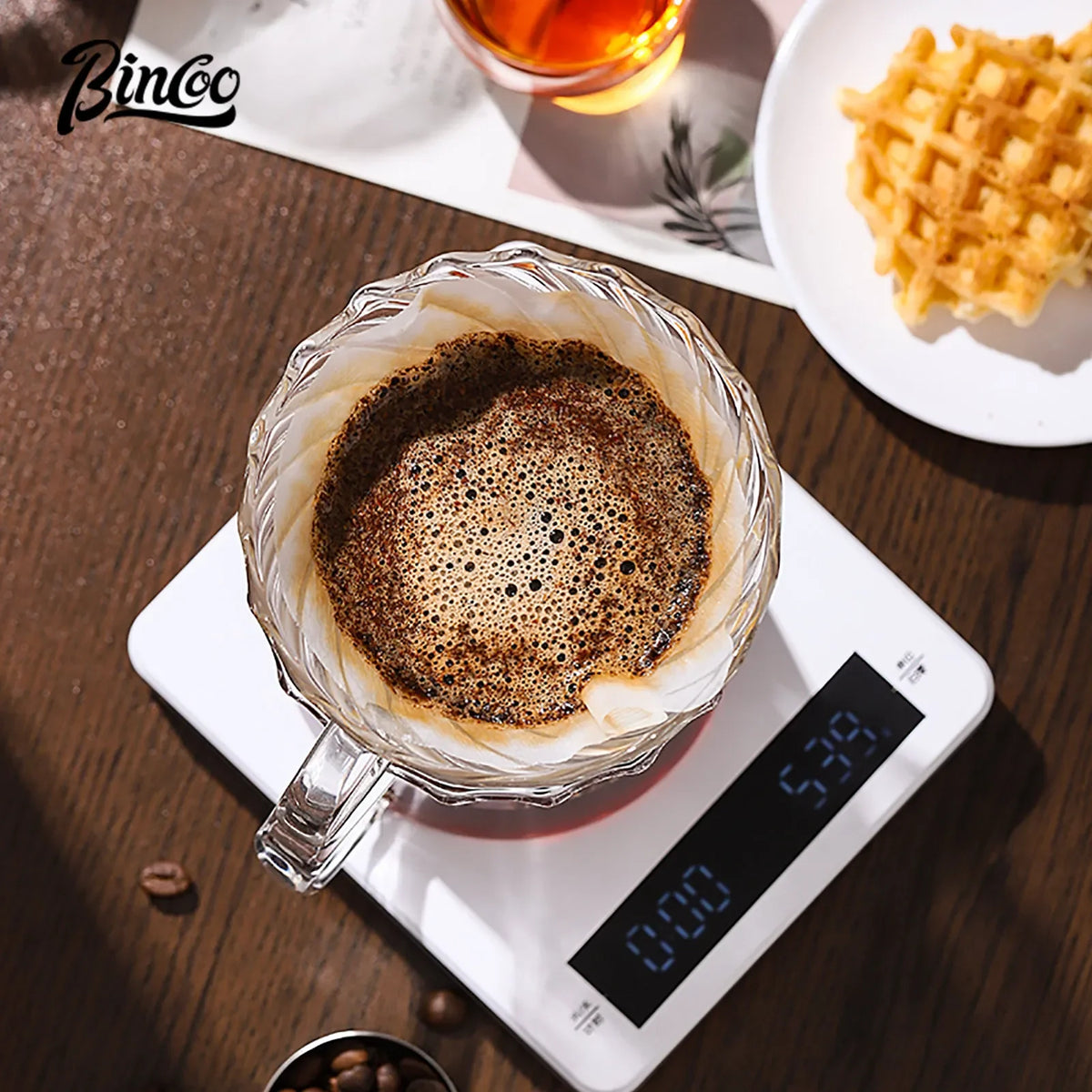 Bincoo Glass Pour-Over Coffee Set – Dripper & Sharing Pot Pour Over Coffee Set Qst