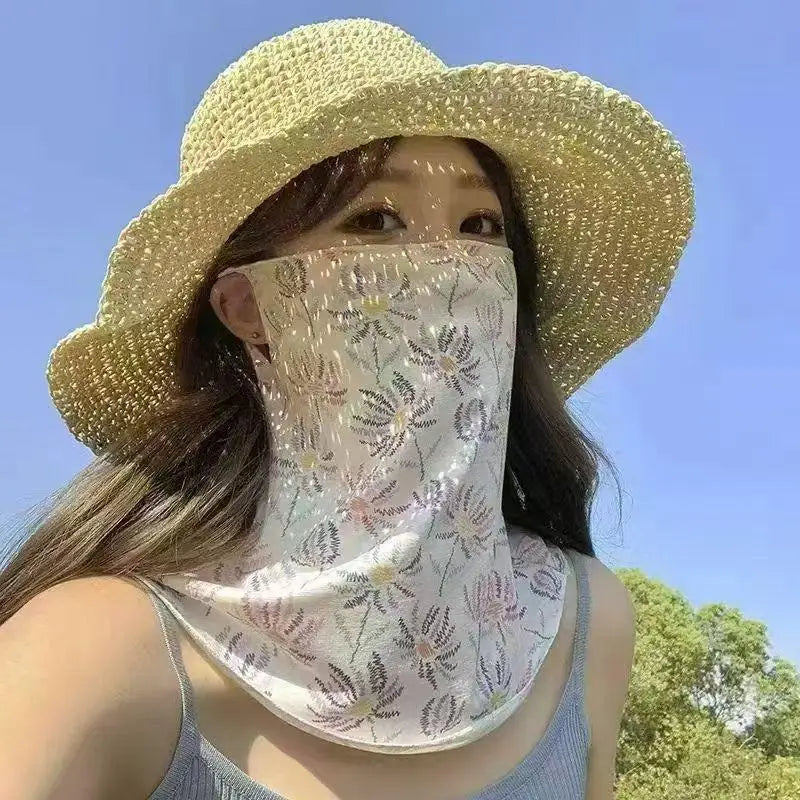 Women's UV Sun Protection Neck Scarf & Face Cover Sun Protection Scarf Qst A3