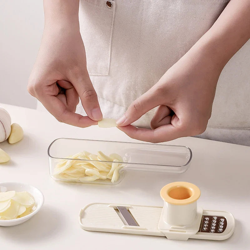 Mini Garlic Grinder & Chopper – Stainless Steel Spice Press Garlic Grinder Tool Qme