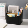 Multi-Function Desktop Remote Control & Storage Organizer Box Desktop Storage Organizer Qme BLACK