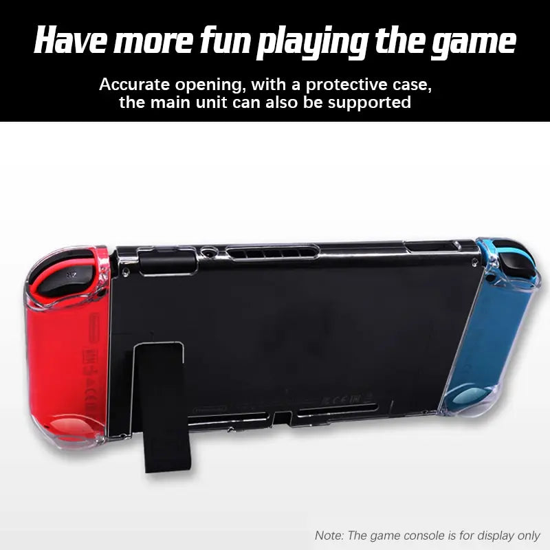 Nintendo Switch Clear TPU Protective Case – Ultra-Thin Cover Game Console Case Qme