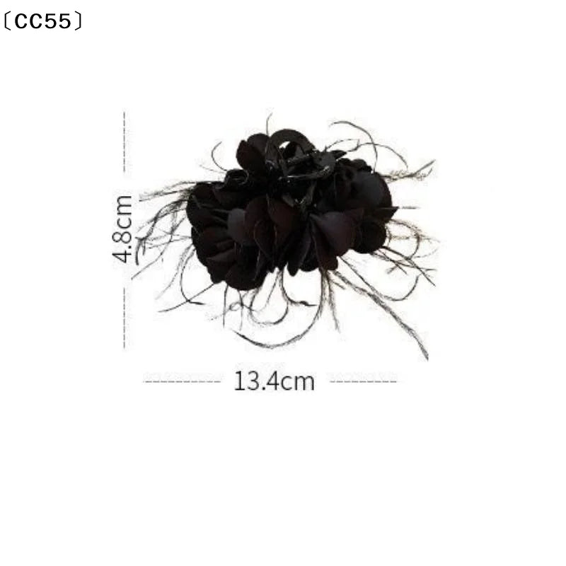 Multi-Layer Petal Shark Clip – Elegant Hair Claw for Women Hair Claw Clip Qst