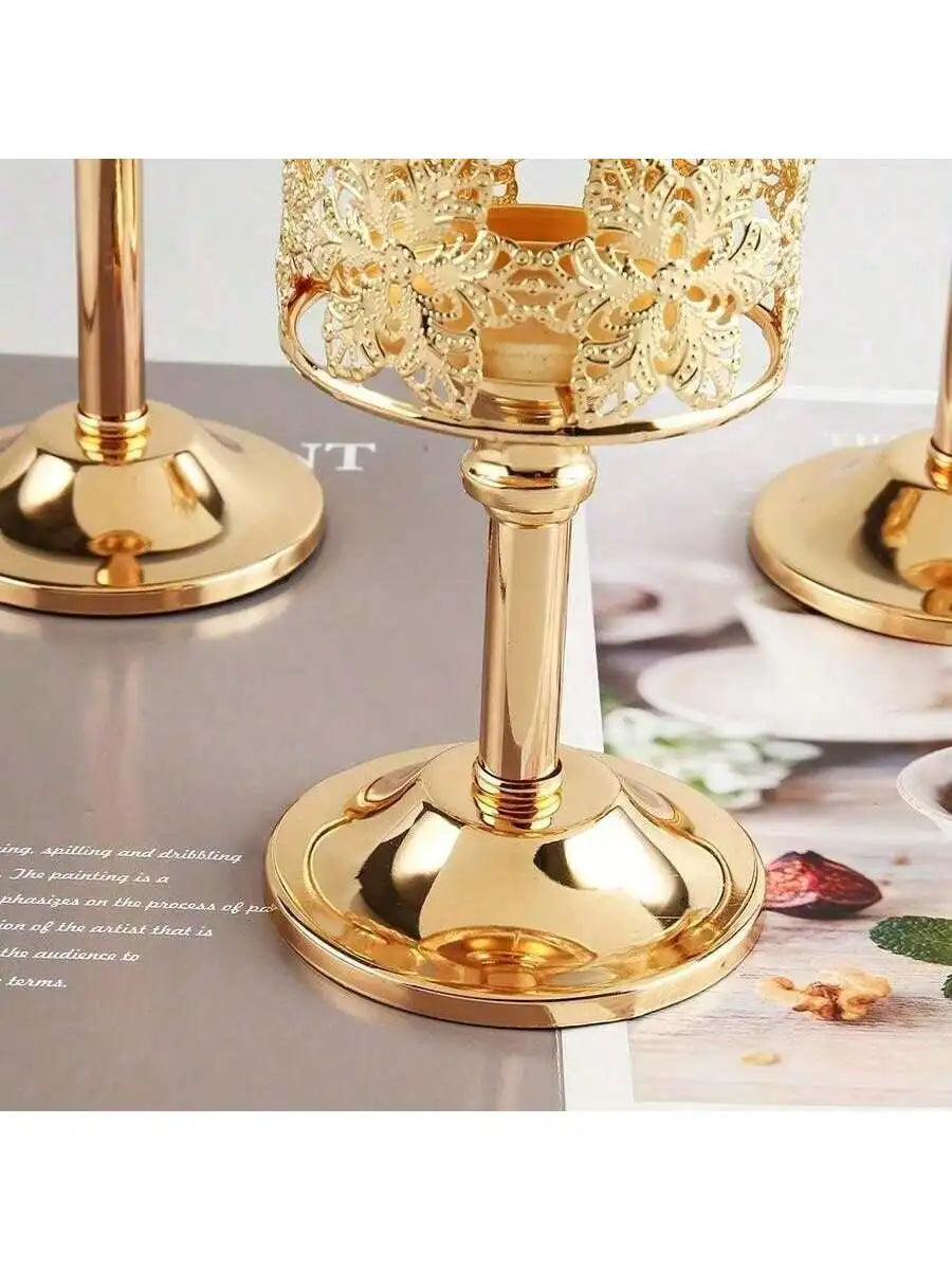 Crystal Candle Holder 3 Sizes – Wedding Table Centerpiece Crystal Candle Holder Qme