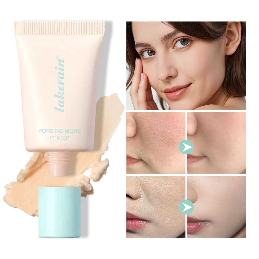 Lakerain Invisible Pore Oil-Control Face Primer Cream Makeup Primer Cream Qst