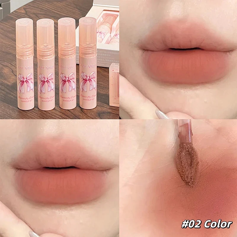 Matte Velvet Nude Lipstick Set – Moisturizing Lip Gloss Matte Lipstick Set Qme