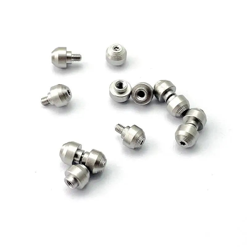 Stainless Steel Thumb Stud Screw Set – DIY Folding Knife Parts Knife Hardware Parts Qst Silver