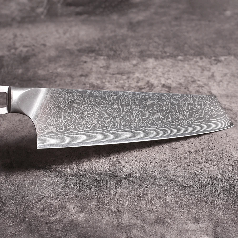 MOSTODOZO 8.5" Kiritsuke Blank Blade – 67-Layer Damascus Steel Chef Knife Blank Qst