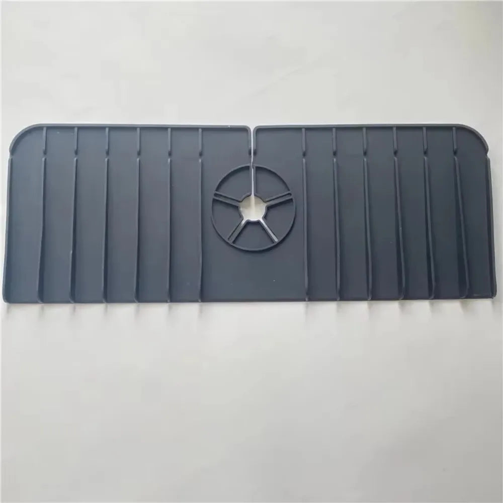 Silicone Sink Splash Guard & Faucet Water Retaining Pad Sink Splash Guard Qme