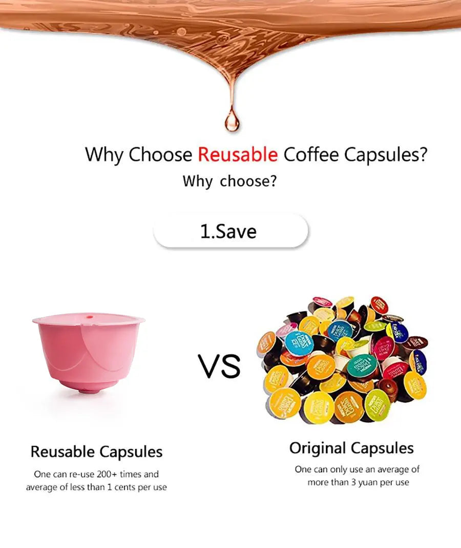 Reusable Dolce Gusto Pods – Refillable Coffee Capsule Filters Coffee Capsule Filter Qst