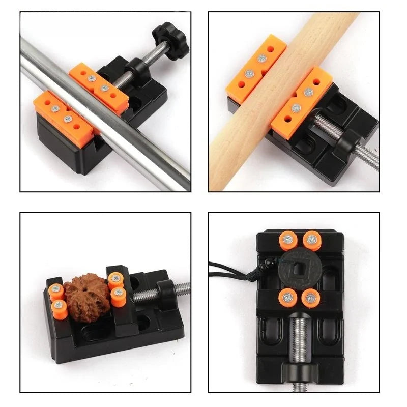 Universal Jaw Bench Clamp Mini Drill Press Vise – Aluminum Bench Clamp Vise Qme