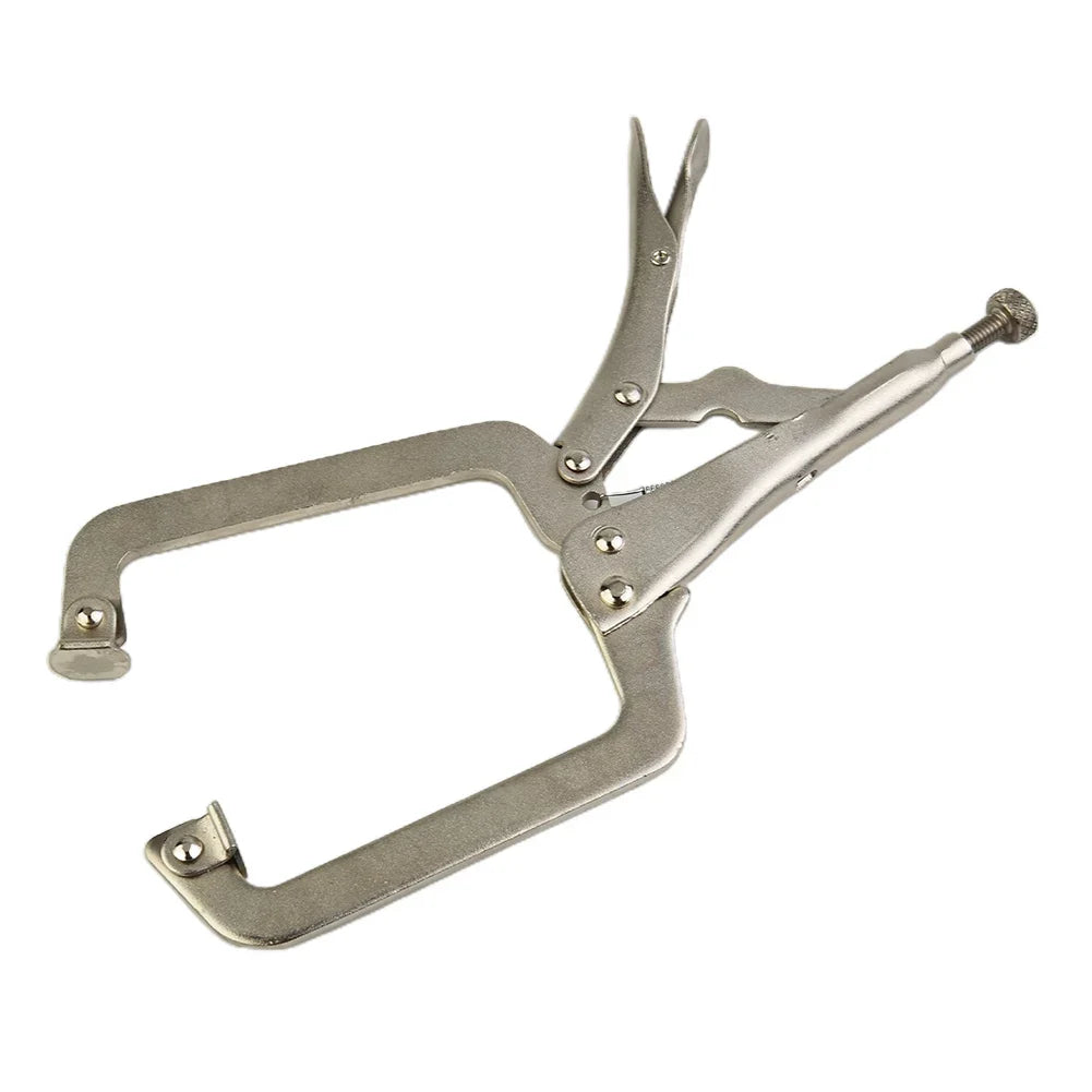 Steel C-Clamp Vise Grip Locking Pliers & Wood Tenon Locator Locking Clamp Tool Qme