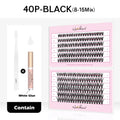 NATUHANA 240 Cluster DIY Lash Extension Kit – Individual Lashes DIY Lash Extension Kit Qme 40P Black