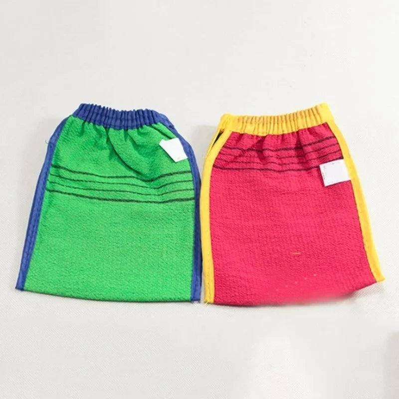 Korean Exfoliating Bath Washcloth Double-Sided Body Scrub Exfoliating Bath Cloth Qme
